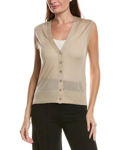 Hugo Boss Boss  Fumi Wool-blend Vest In Neutral