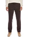 Hugo Boss Boss  Genius Wool & Linen-blend Trouser In Brown