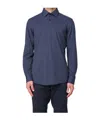 Hugo Boss H-hank-kent Patterned Shirt In Blue