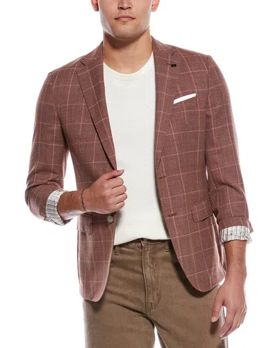 Hugo Boss Hutson Wool Blazer In Brown