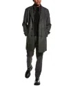 Hugo Boss Boss  Hyde Wool-blend Peacoat In Black