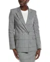 Hugo Boss Boss Orange Jachecky Blazer Jacket In Grey