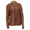 Hugo Boss Boss  Jacket In Brown Leather In Brown