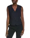 Hugo Boss Boss Janero Virgin Wool Vest In Black