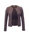 Hugo Boss Boss  Jokile Microcheck Suit Jacket In Purple Polyester In Purple