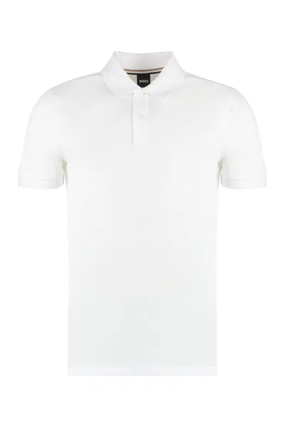 Hugo Boss Boss  Logo Embroidered Regular In White