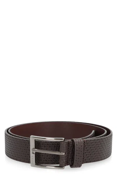 HUGO BOSS BOSS HUGO BOSS LOGO ENGRAVED BELT