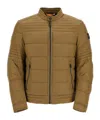 Hugo Boss Green Down Jacket With High Collar For Men In Green