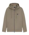 Hugo Boss Logo-patch Sweatshirt In Brown