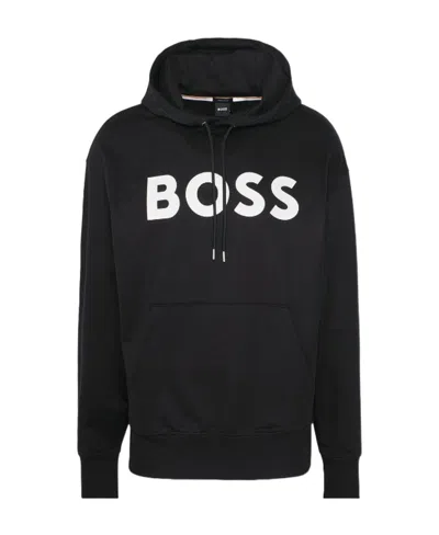HUGO BOSS BOSS HUGO BOSS LOGO PRINTED DRAWSTRING HOODIE