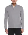 Hugo Boss Boss  Lorman-d Wool-blend 1/4-zip Sweater In Gray
