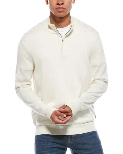 HUGO BOSS BOSS HUGO BOSS LORMAN-D WOOL-BLEND 1/4-ZIP SWEATER