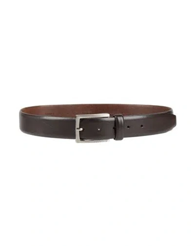 Hugo Boss Boss  Man Belt Chocolate Brown Size 32 Cow Leather