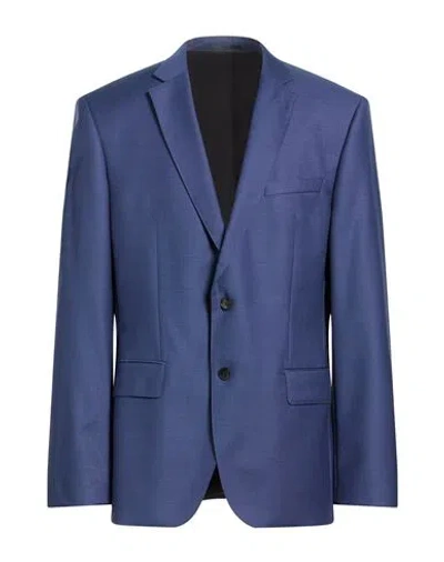 Hugo Boss Boss  Man Blazer Blue Size 46 Virgin Wool In Multi