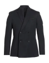 Hugo Boss Boss  Man Blazer Midnight Blue Size 42 Virgin Wool In Black