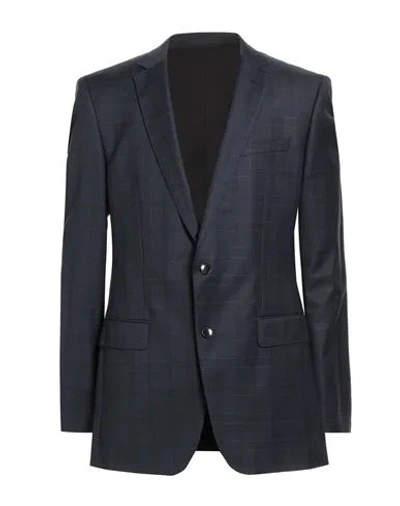 Hugo Boss Boss  Man Blazer Navy Size 44 Virgin Wool In Blue