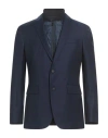 Hugo Boss Virgin-wool Single-breasted Blazer In Blue