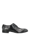 Hugo Boss Boss  Man Lace-up Shoes Black Size 8 Leather In Black