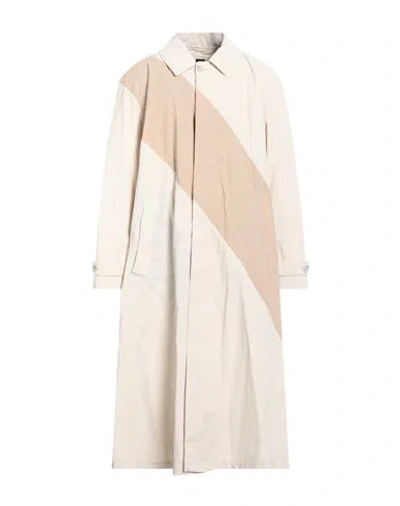 Hugo Boss Boss  Man Overcoat & Trench Coat Beige Size 40 Cotton, Polyurethane