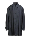 Hugo Boss Boss  Man Overcoat & Trench Coat Midnight Blue Size 48 Cotton, Polyester In Blue