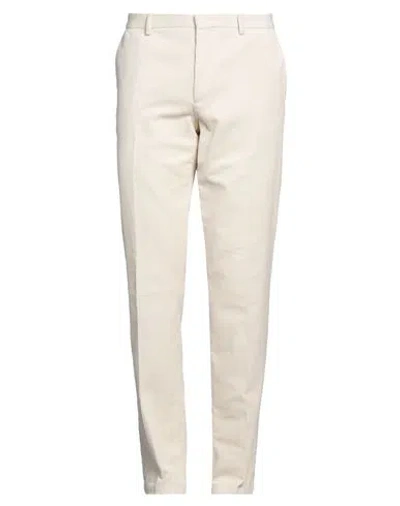 Hugo Boss Boss  Man Pants Cream Size 40 Cotton In White