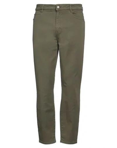 Hugo Boss Boss  Man Pants Military Green Size 32 Cotton, Elastomultiester, Elastane