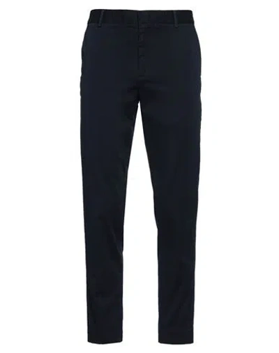 Hugo Boss Boss Man Pants Navy Blue Size 40 Cotton, Lyocell, Elastane In Black