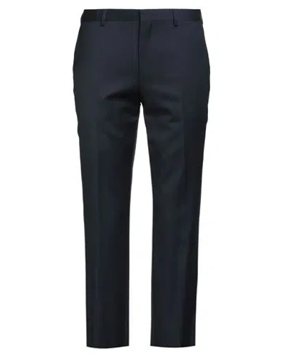 Hugo Boss Boss  Man Pants Navy Size 42 Virgin Wool In Blue