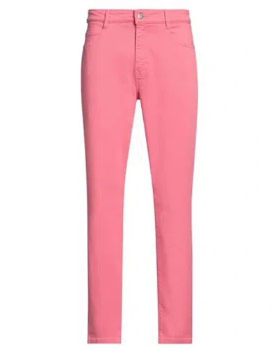 Hugo Boss Boss  Man Pants Pink Size 29 Cotton, Elastomultiester, Elastane