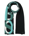 Hugo Boss Boss  Man Scarf Turquoise Size - Acrylic, Virgin Wool, Polyester In Blue
