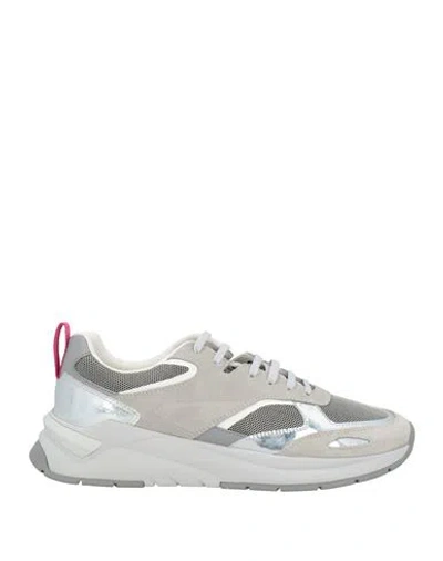 Hugo Boss Boss  Man Sneakers Light Grey Size 8 Textile Fibers, Leather In Gray