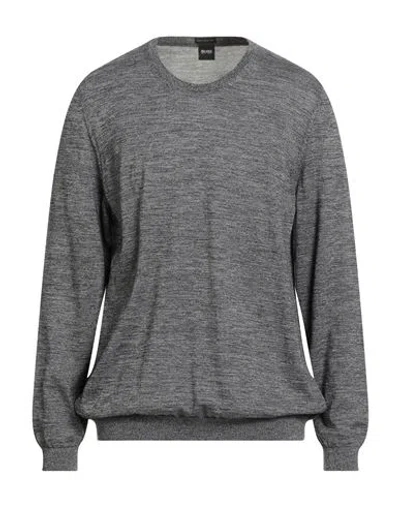 Hugo Boss Boss  Man Sweater Black Size 3xl Virgin Wool In Gray