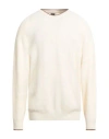 Hugo Boss Boss  Man Sweater Ivory Size Xl Cashmere, Virgin Wool In Neutral