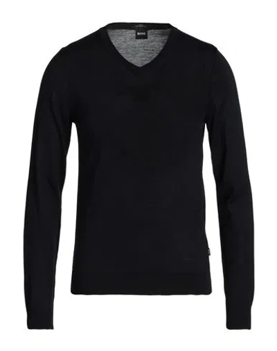 Hugo Boss Boss  Man Sweater Navy Blue Size S Virgin Wool
