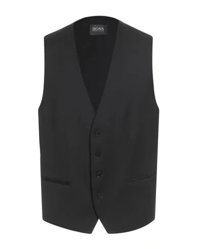 Hugo Boss Boss  Man Tailored Vest Black Size 46 Virgin Wool