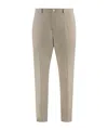 Hugo Boss Boss Wool Blend Trousers In Neutral