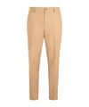 Hugo Boss Elasticated-waist Trousers In Brown