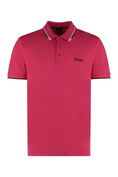 Hugo Boss Boss  Paddy Pro Polo Shirt In Pink