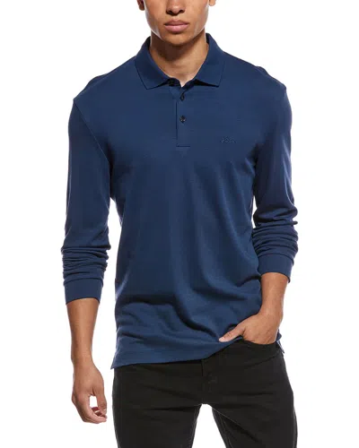 Hugo Boss Pado Logo Polo Shirt In Blue