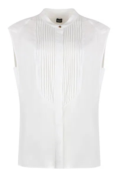 Hugo Boss Boss  Pleated Short In White