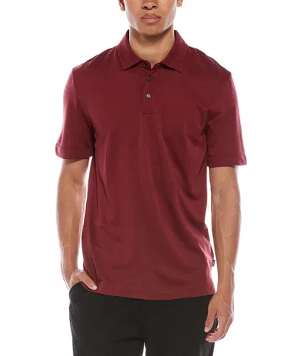 Hugo Boss Boss  Press Polo Shirt In Burgundy