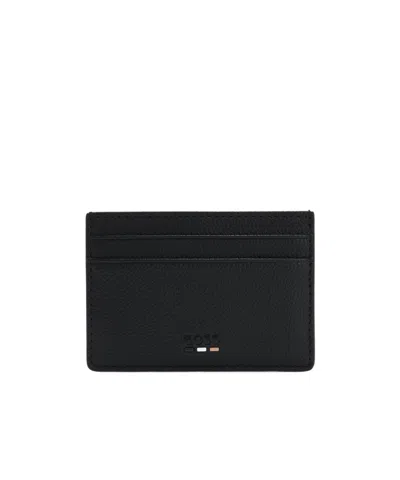 Hugo Boss Boss  Ray Logo Deossed Card Case In Black