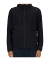 Hugo Boss Regular-fit Zip-up Hoodie With Quick-dry Performance In Black