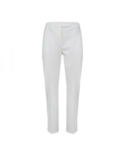 Hugo Boss Boss  Regular Rise Slim-fit Trousers In White