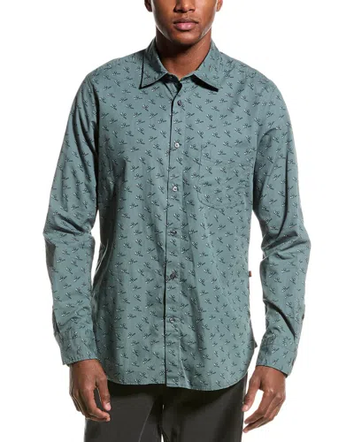 Hugo Boss Remiton Regular Fit Shirt In Green