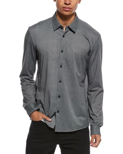 Hugo Boss Roan Kent Pattern Shirt In Gray