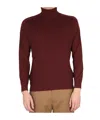 Hugo Boss Ribbed Turtleneck Sweater In Multi