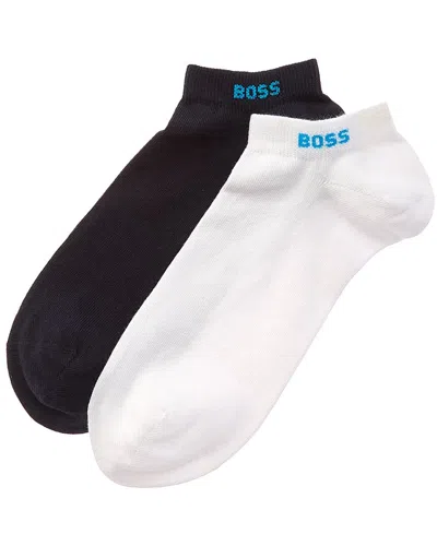 Hugo Boss Boss  Set Of 2 Sock In Black