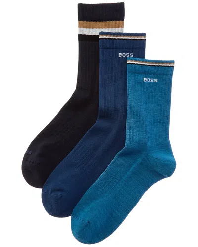 Hugo Boss Boss  Set Of 3 Sock In Multi