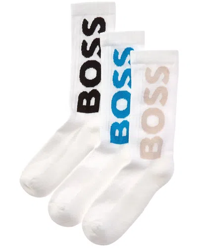 Hugo Boss Boss  Set Of 3 Sock In White